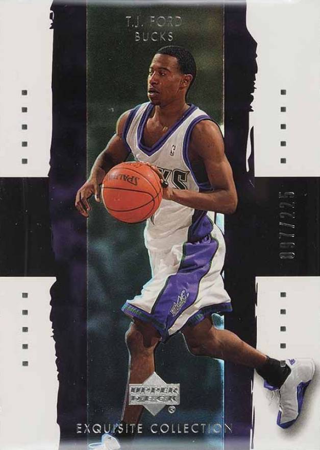 2003 Upper Deck Exquisite Collection T.J. Ford #20 Basketball Card