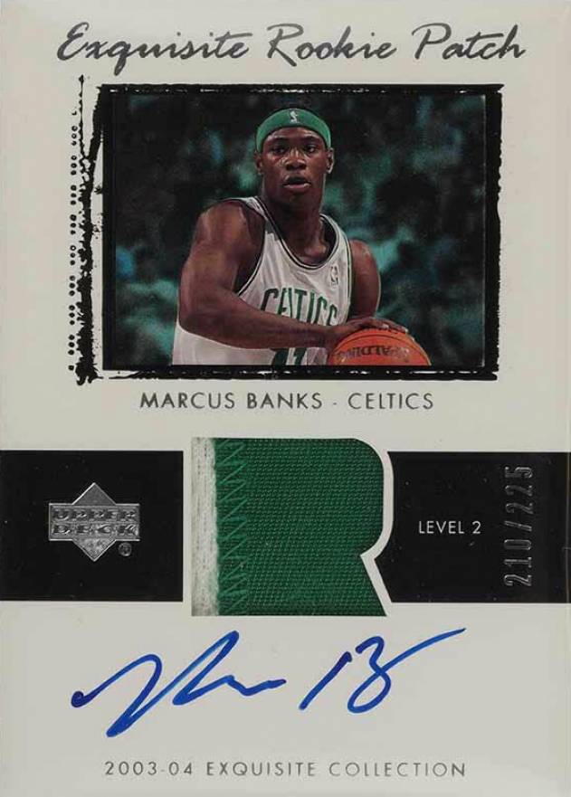 2003 Upper Deck Exquisite Collection Marcus Banks #69 Basketball Card