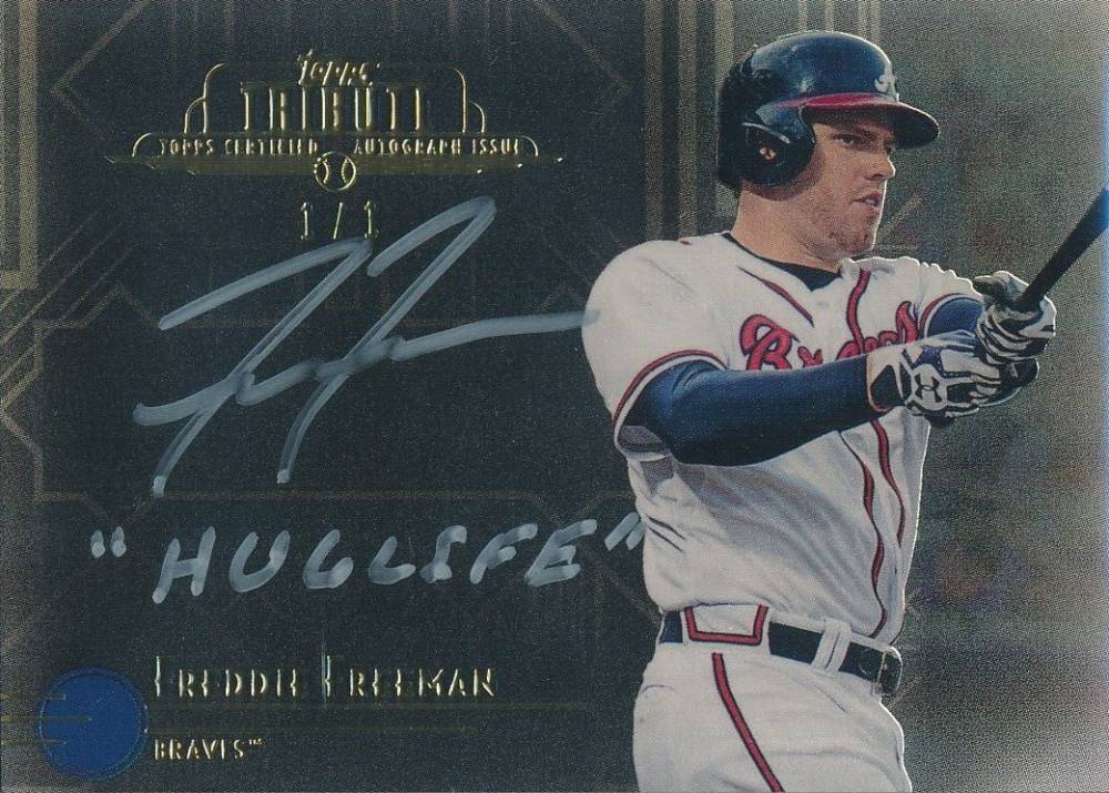 2014 Topps Tribute Autographs Freddie Freeman #TA-FF Baseball Card