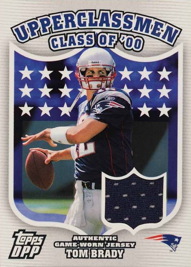 2006 Topps Draft Picks & Prospects Upperclassmen Jersey Tom Brady #UC-TB Football Card