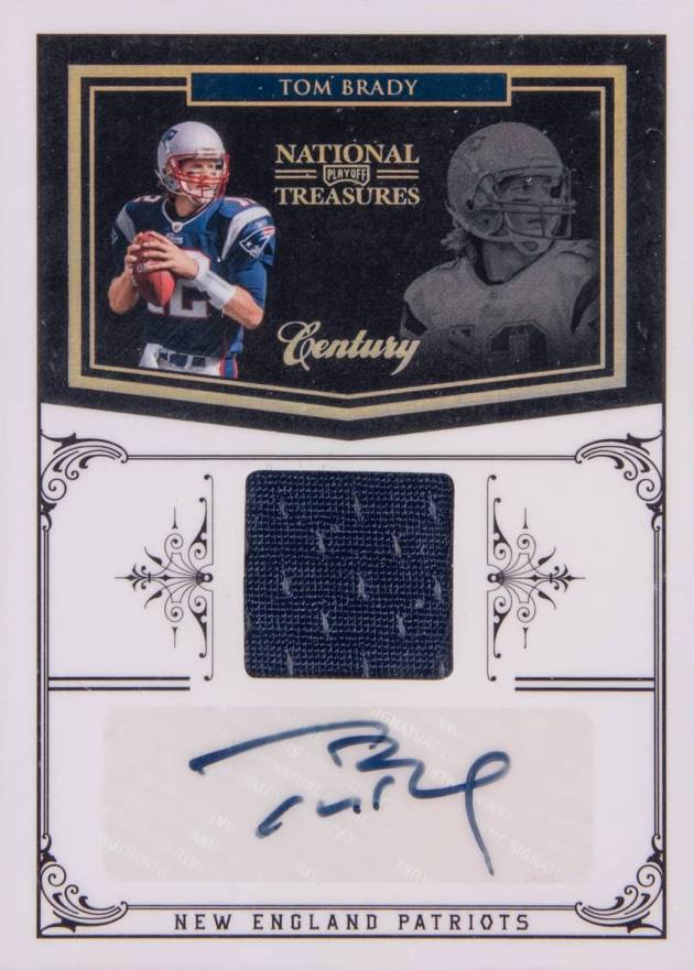 2010 Playoff National Treasures Tom Brady #88 Football Card