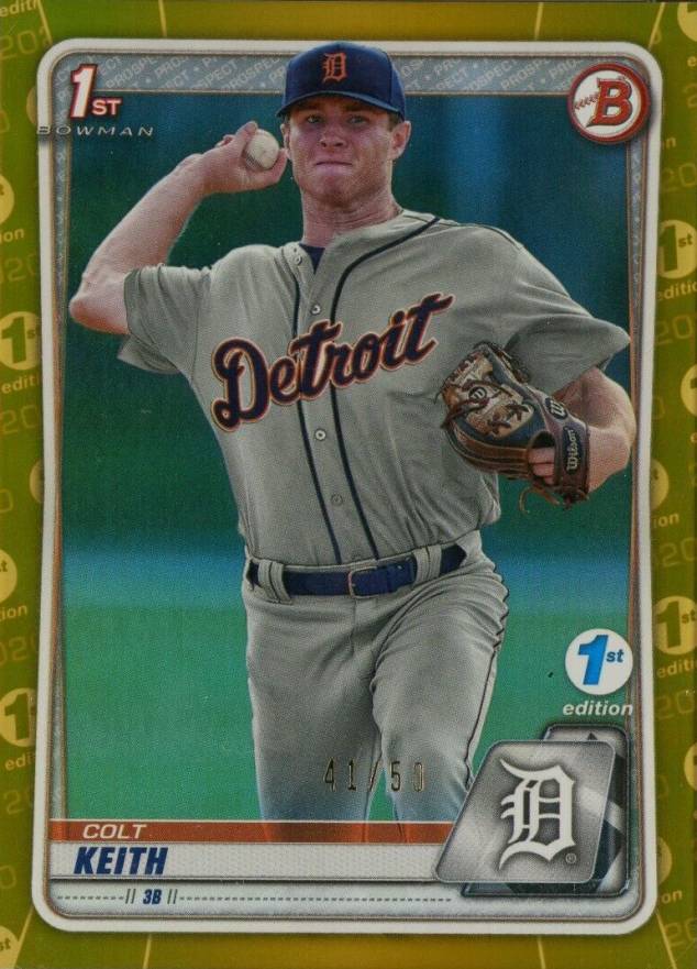 2020 Bowman Draft 1st Edition Colt Keith #BD54 Baseball Card