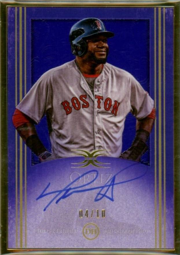 2017 Topps Definitive Framed Autographs Collection David Ortiz #DO Baseball Card