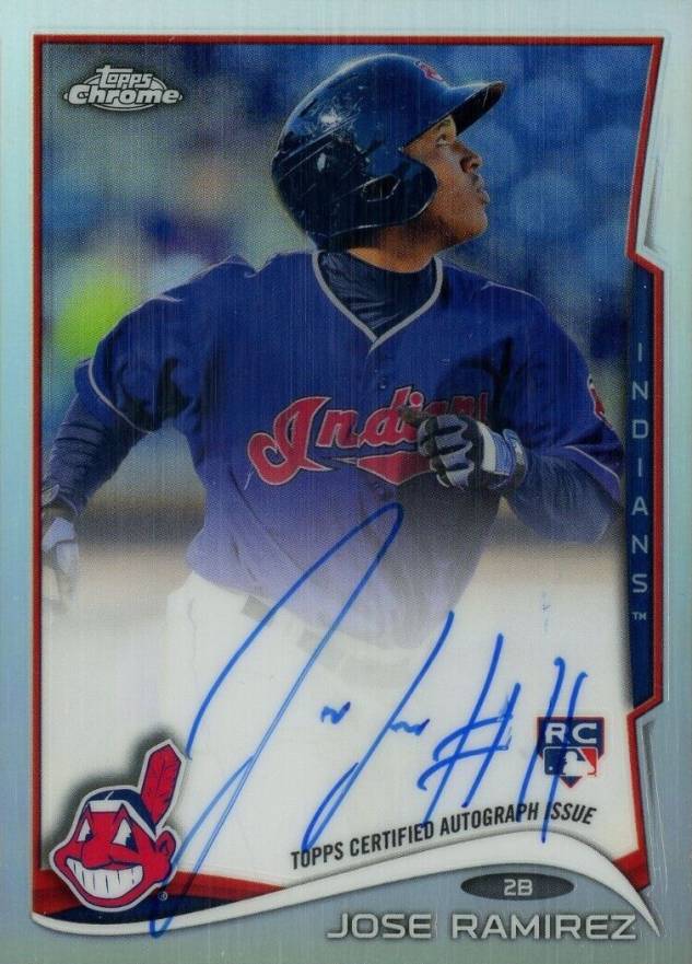 2014 Topps Chrome Jose Ramirez #45 Baseball Card