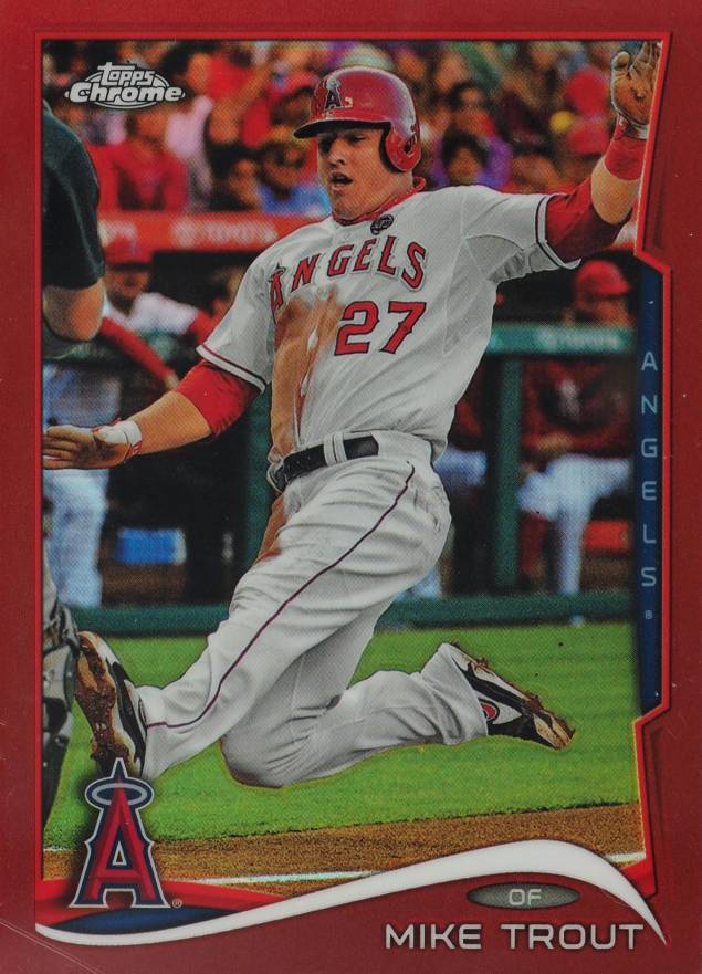 2014 Topps Chrome Mike Trout #1 Baseball Card