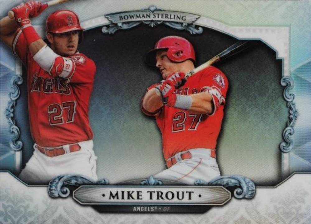 2018 Bowman Chrome Bowman Sterling Continuity Mike Trout #BS-MT Baseball Card