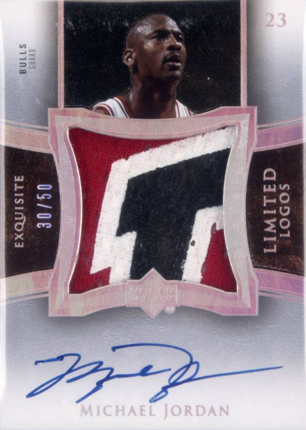 2004 Upper Deck Exquisite Collection Limited Logos Autograph Patch Michael Jordan #LL-MJ Basketball Card