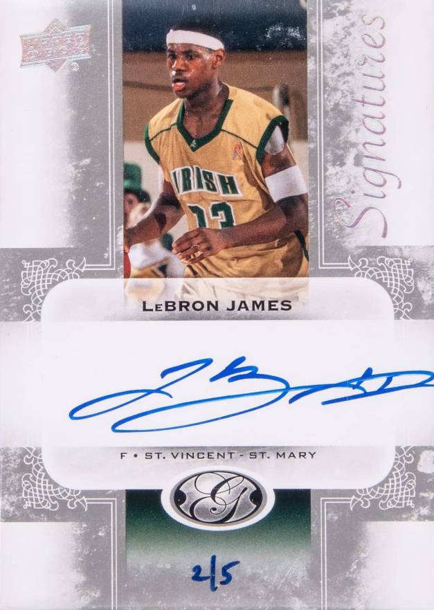 2011 Upper Deck All Time Greats Signatures LeBron James #LJ8 Basketball Card