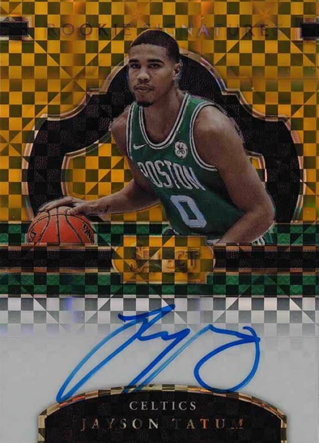 2017 Panini Select Rookie Signatures Jayson Tatum #JAY Basketball Card