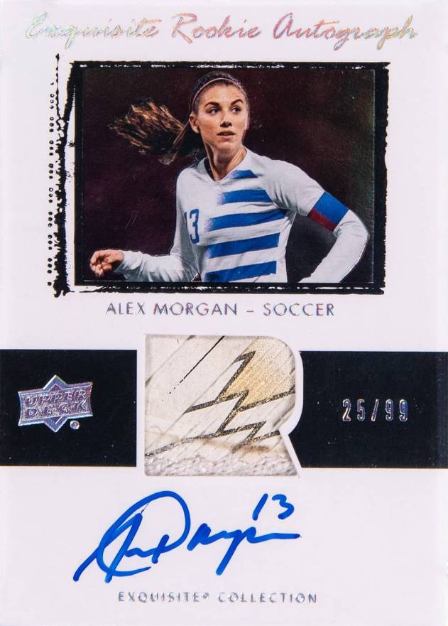 2020 Upper Deck Goodwin Champions 2003-04 Exquisite Collection Rookie Autograph Patch Alex Morgan #AM Soccer Card