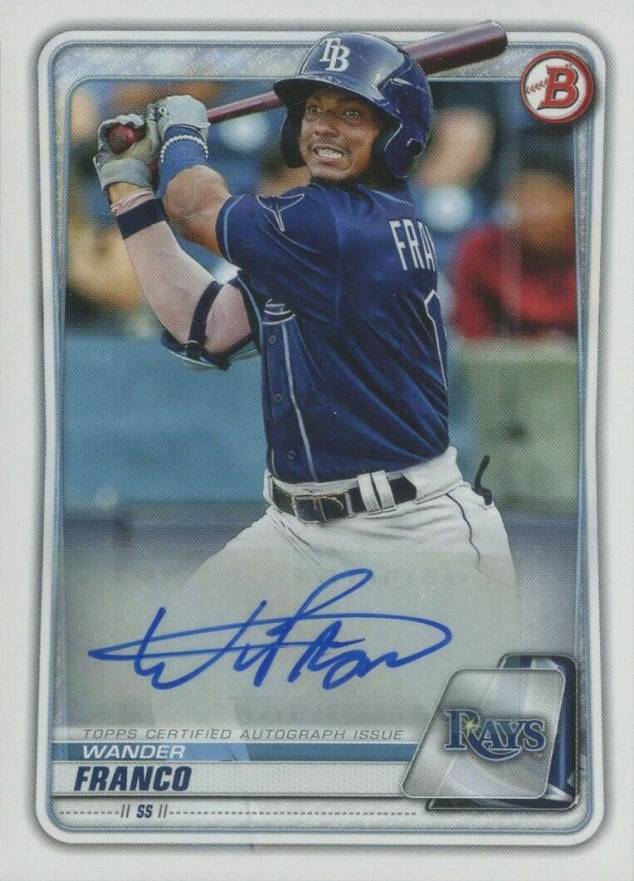 2020 Bowman Paper Prospect Autographs Wander Franco #PAWF Baseball Card