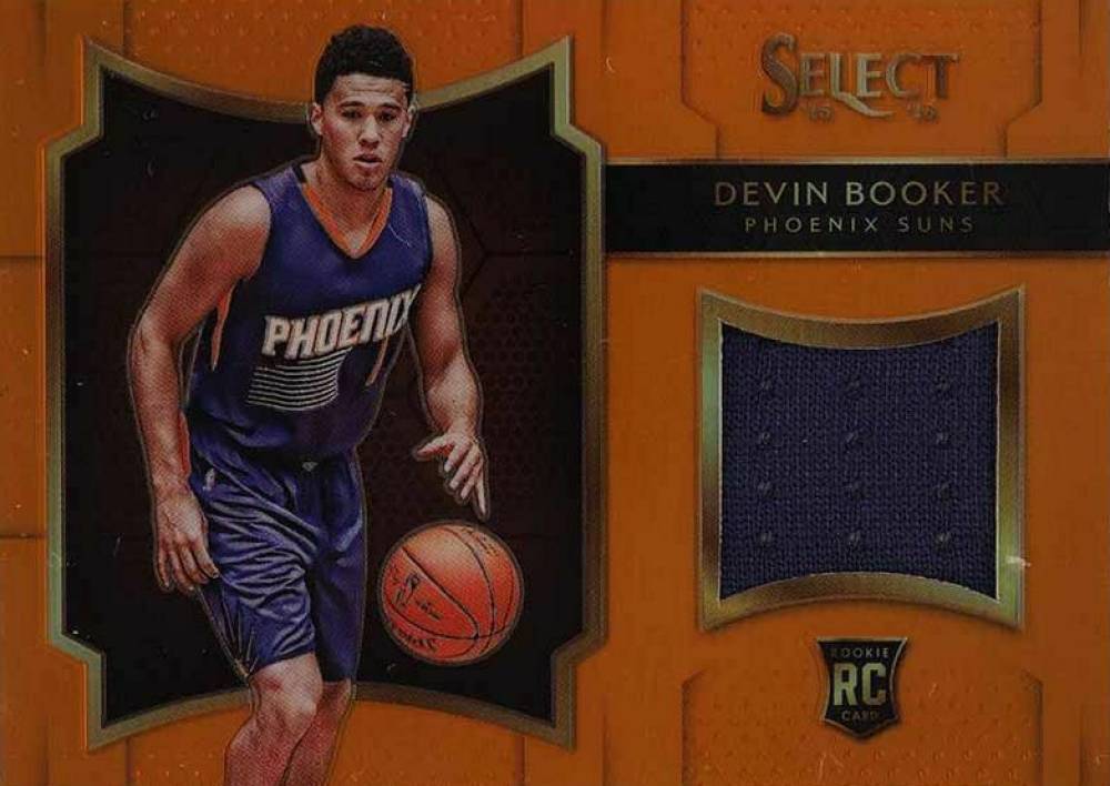 2015 Panini Select Rookie Swatches Devin Booker #20 Basketball Card