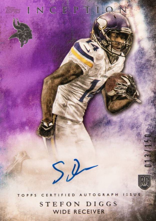 2015 Topps Inception Rookie Autographs Stefon Diggs #RA-33 Football Card