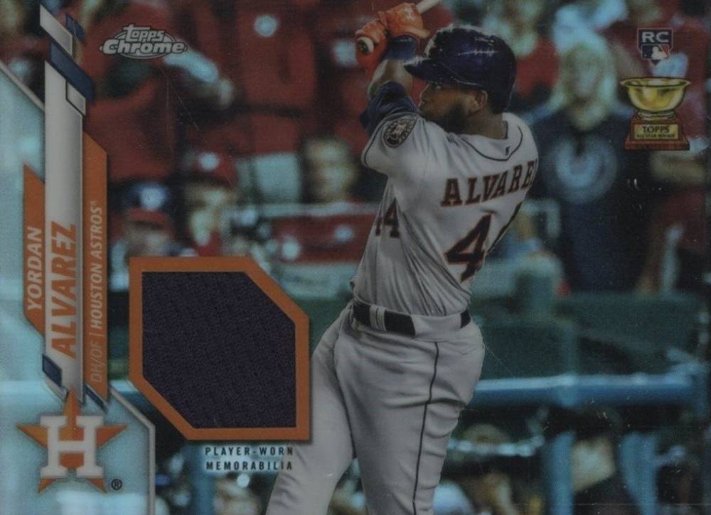 2020 Topps Complete Set Chrome Rookie Relics Yordan Alvarez #CRRYA Baseball Card