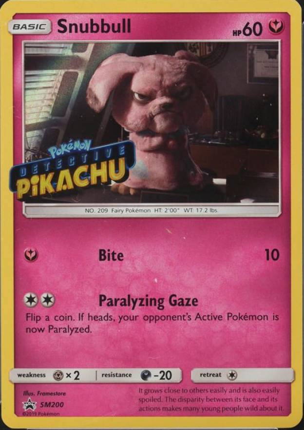 2019 Pokemon SM Black Star Promo Snubbull-Holo #SM200 TCG Card