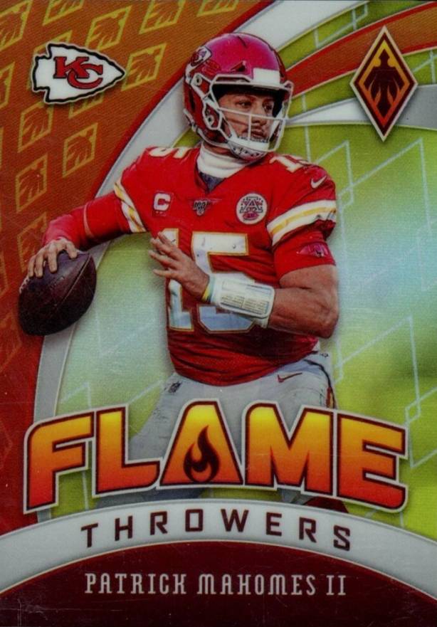 2020 Panini Phoenix Flame Throwers Patrick Mahomes II #22 Football Card