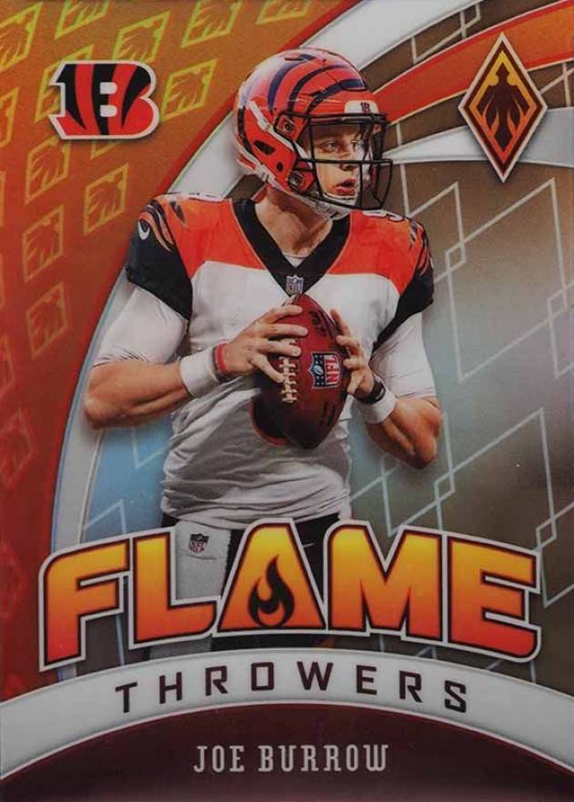 2020 Panini Phoenix Flame Throwers Joe Burrow #28 Football Card