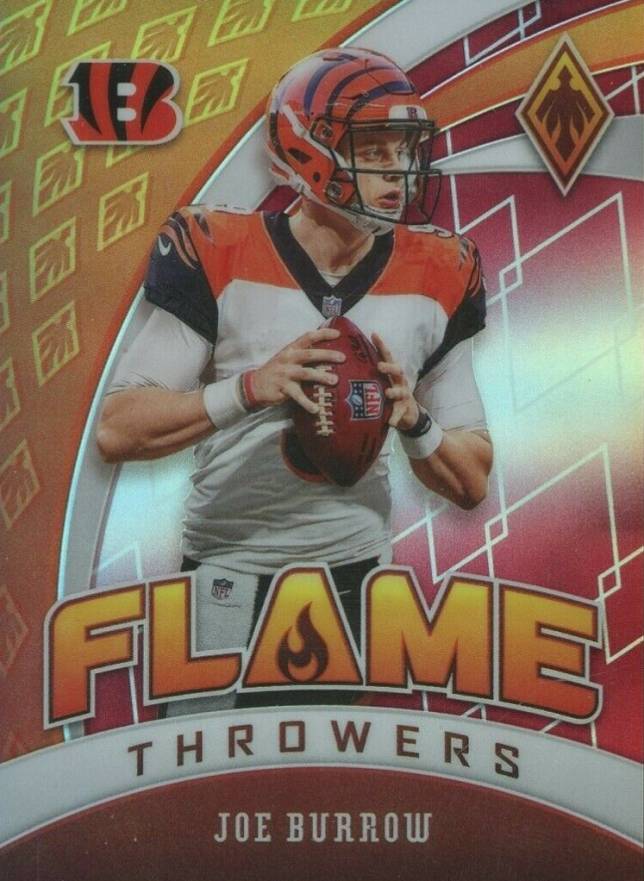 2020 Panini Phoenix Flame Throwers Joe Burrow #28 Football Card