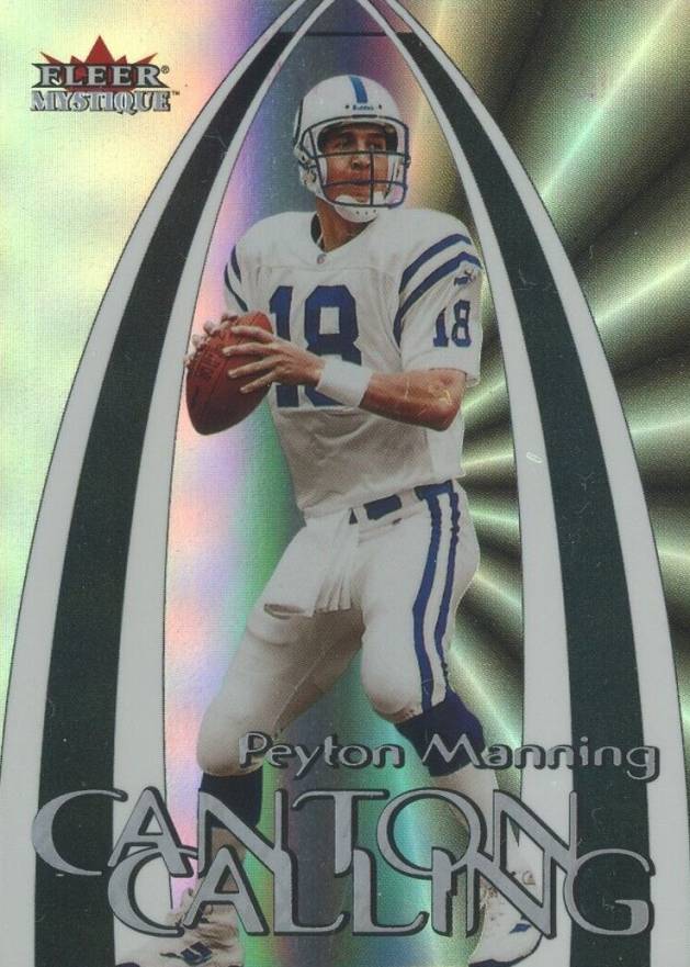 2000 Fleer Mystique Canton Calling Peyton Manning #5 Football Card