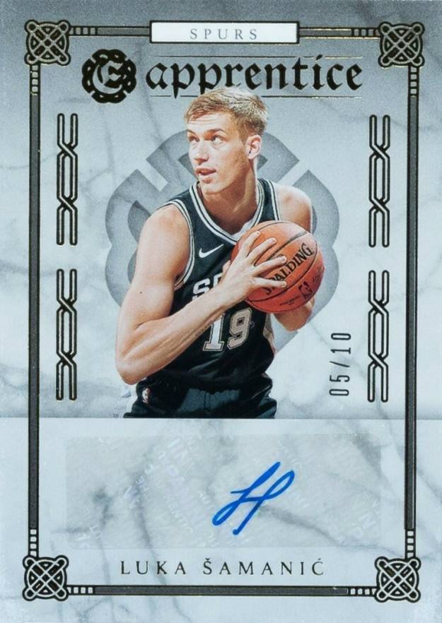 2019 Panini Chronicles Apprentice Signatures Luka Samanic #APLSA Basketball Card