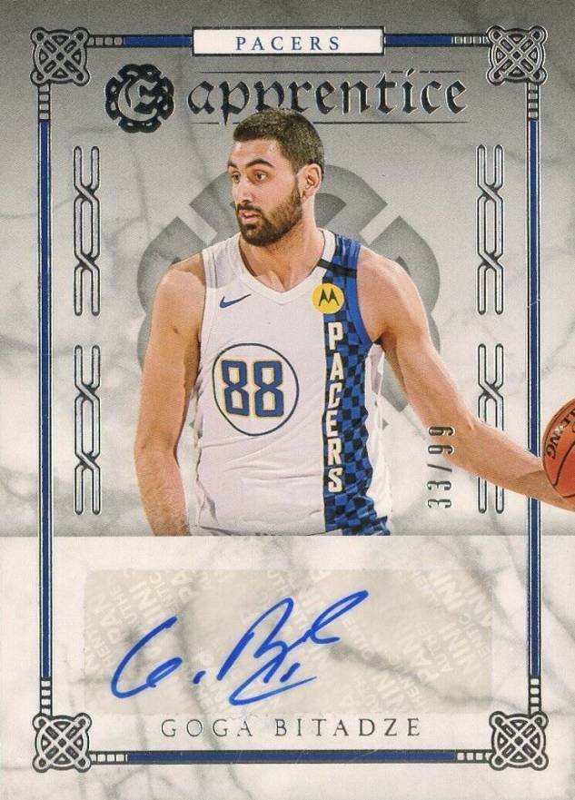 2019 Panini Chronicles Apprentice Signatures Goga Bitadze #APGBA Basketball Card