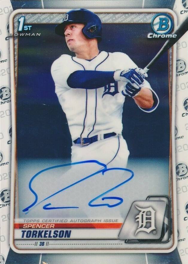 2020 Bowman Draft Chrome Draft Picks Autographs Spencer Torkelson #CDAST Baseball Card