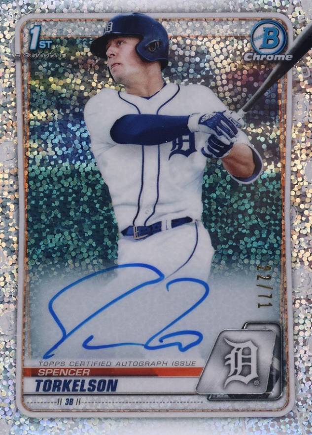 2020 Bowman Draft Chrome Draft Picks Autographs Spencer Torkelson #CDAST Baseball Card