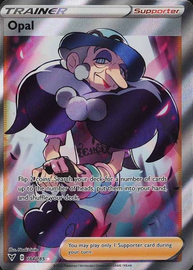 2020 Pokemon Sword & Shield Vivid Voltage Full Art/Opal #184 TCG Card