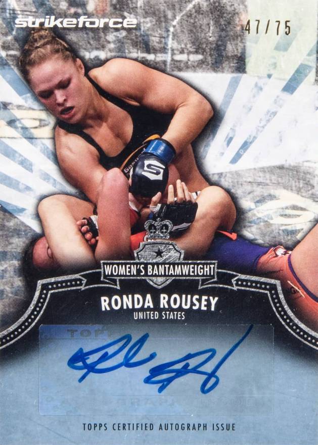 2012 Topps UFC Bloodlines Autograph Ronda Rousey #A-RR Other Sports Card