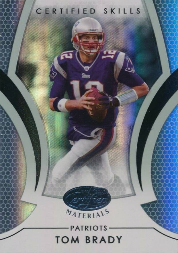 2007 Leaf Certified Materials Certified Skills Tom Brady #CS-3 Football Card