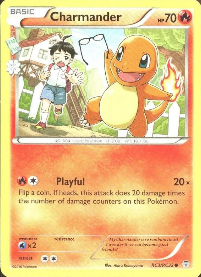 2016 Pokemon XY Generations Radiant Collection Charmander #RC3 TCG Card