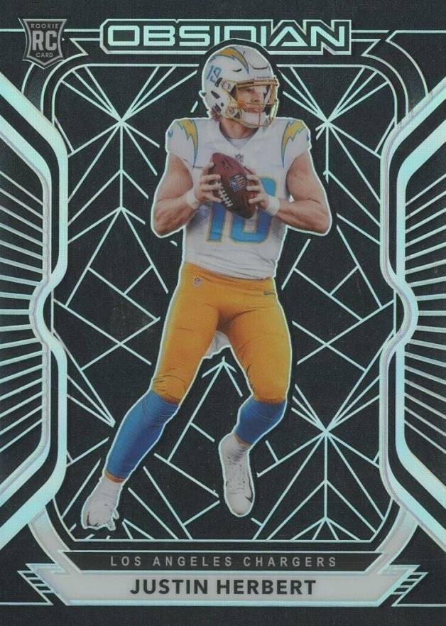 2020 Panini Obsidian Justin Herbert #104 Football Card