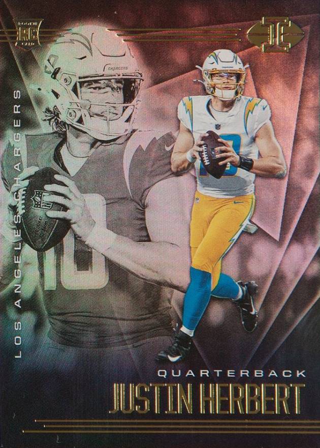 2020 Panini Illusions Justin Herbert #7 Football Card