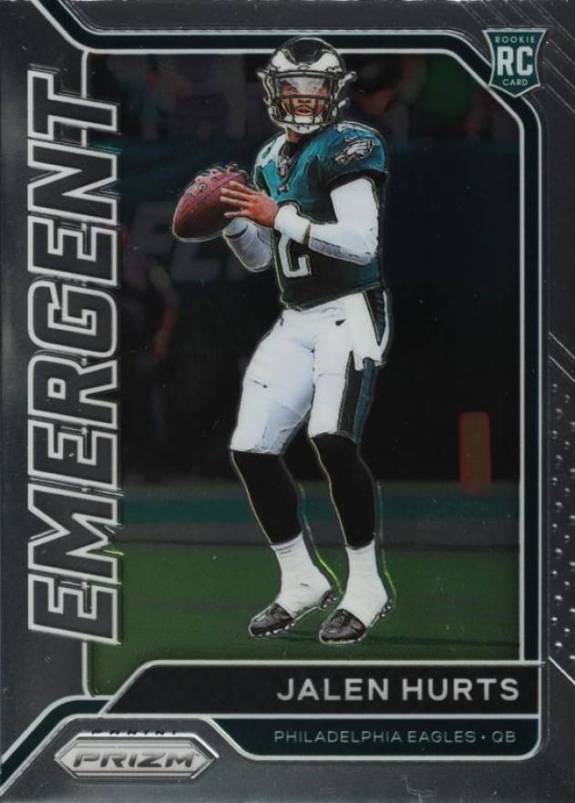 2020 Panini Prizm Emergent Jalen Hurts #12 Football Card