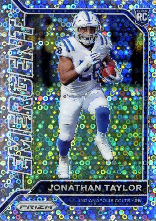 2020 Panini Prizm Emergent Jonathan Taylor #4 Football Card