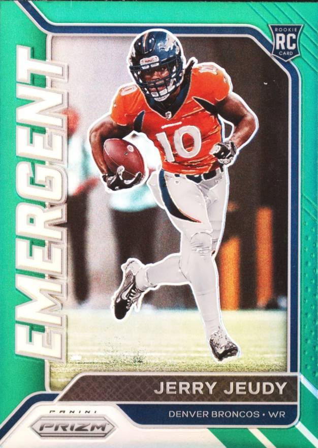 2020 Panini Prizm Emergent Jerry Jeudy #8 Football Card