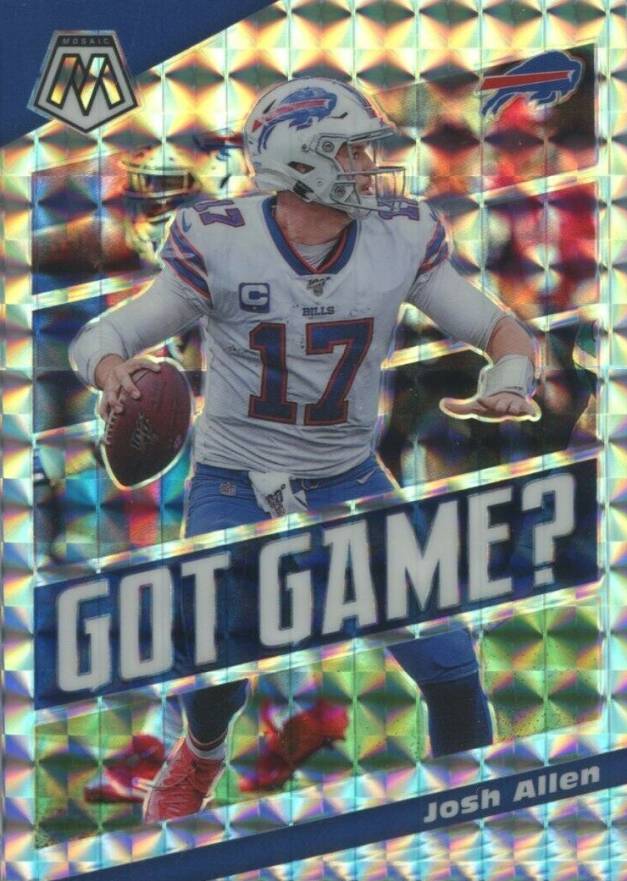 2020 Panini Mosaic Got Game? Josh Allen #GG23 Football Card