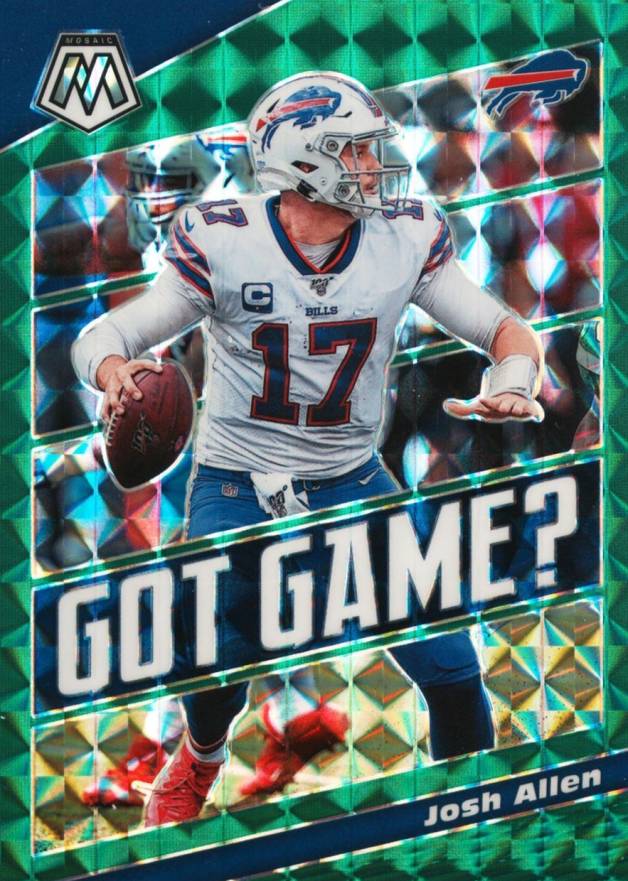 2020 Panini Mosaic Got Game? Josh Allen #GG23 Football Card