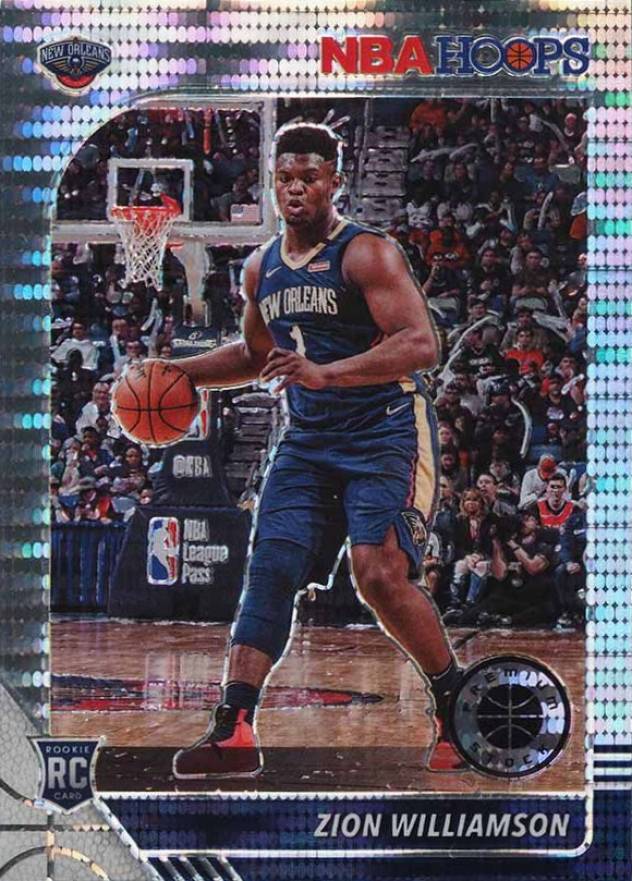 2019 Panini Hoops Premium Stock Zion Williamson #258 Basketball Card