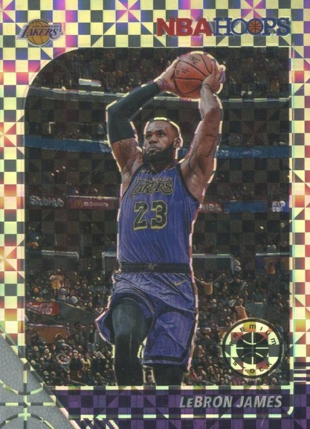 2019 Panini Hoops Premium Stock LeBron James #87 Basketball Card