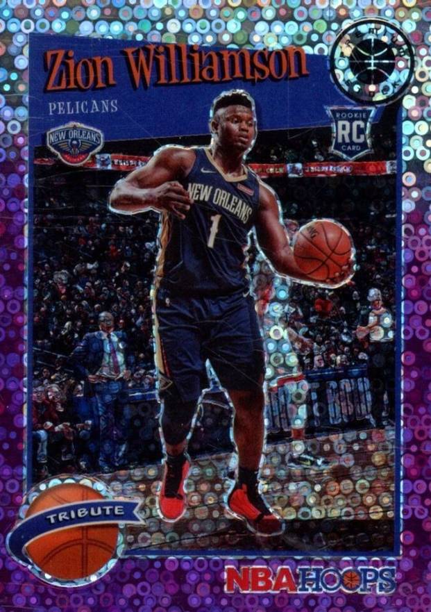 2019 Panini Hoops Premium Stock Zion Williamson #296 Basketball Card