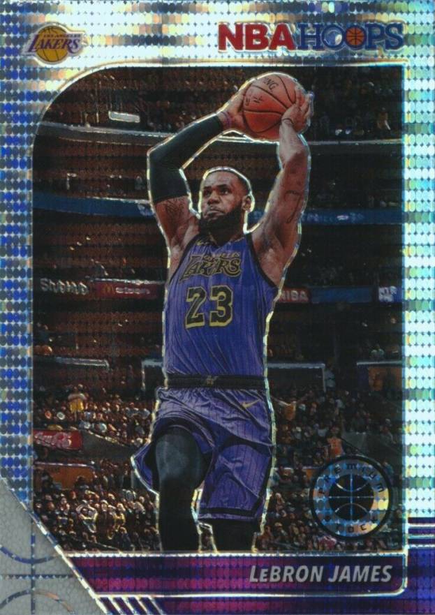 2019 Panini Hoops Premium Stock LeBron James #87 Basketball Card