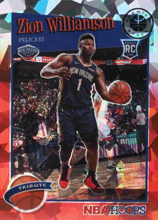 2019 Panini Hoops Premium Stock Zion Williamson #296 Basketball Card