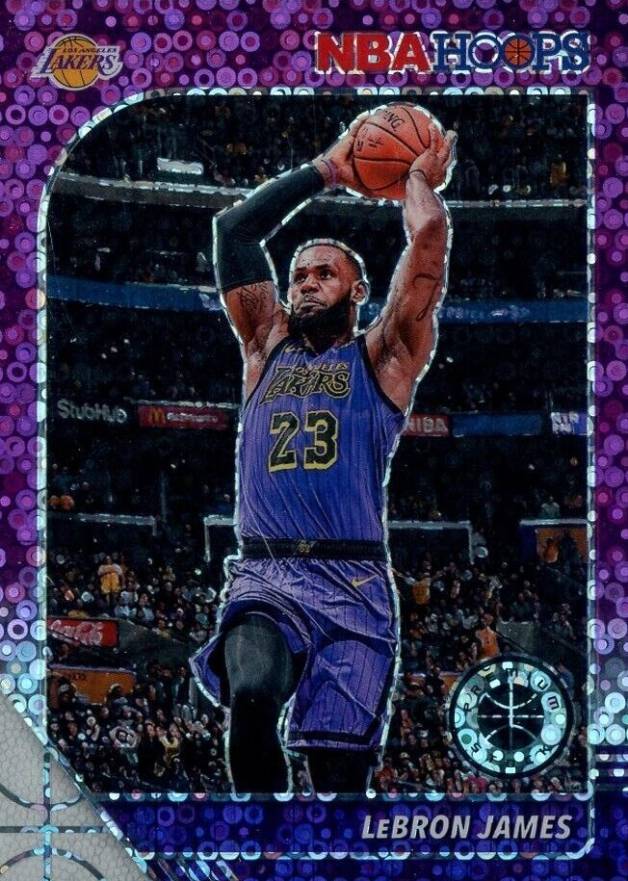 2019 Panini Hoops Premium Stock LeBron James #87 Basketball Card