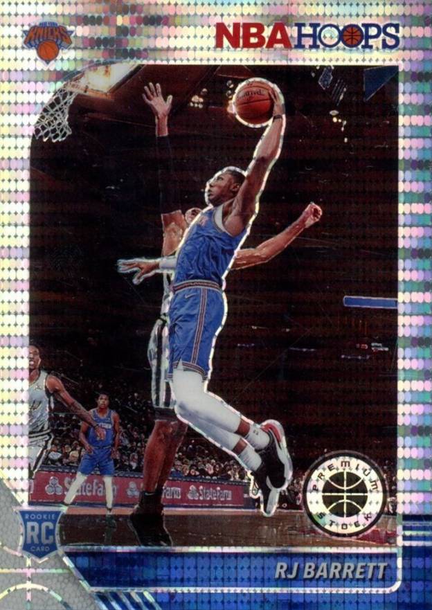 2019 Panini Hoops Premium Stock RJ Barrett #201 Basketball Card