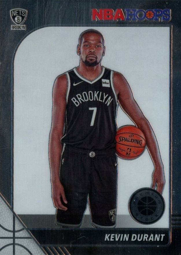 2019 Panini Hoops Premium Stock Kevin Durant #61 Basketball Card