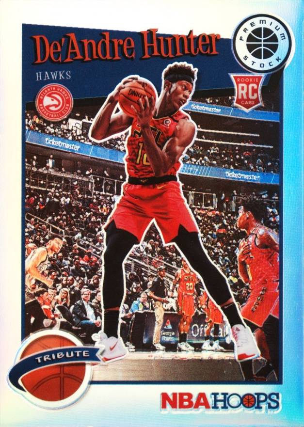 2019 Panini Hoops Premium Stock DE'Andre Hunter #299 Basketball Card