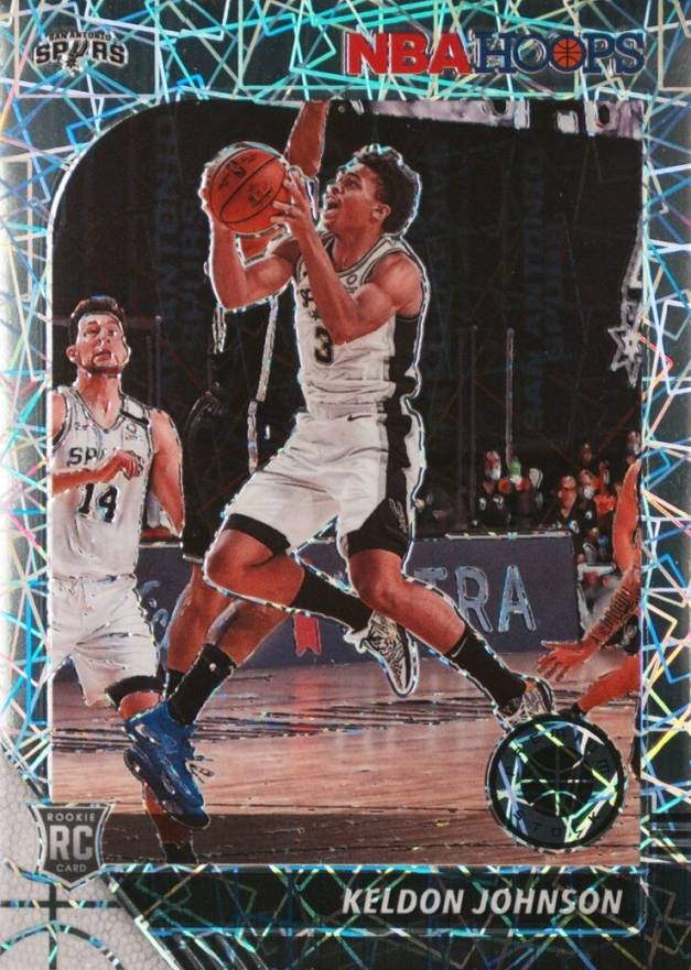 2019 Panini Hoops Premium Stock Keldon Johnson #224 Basketball Card