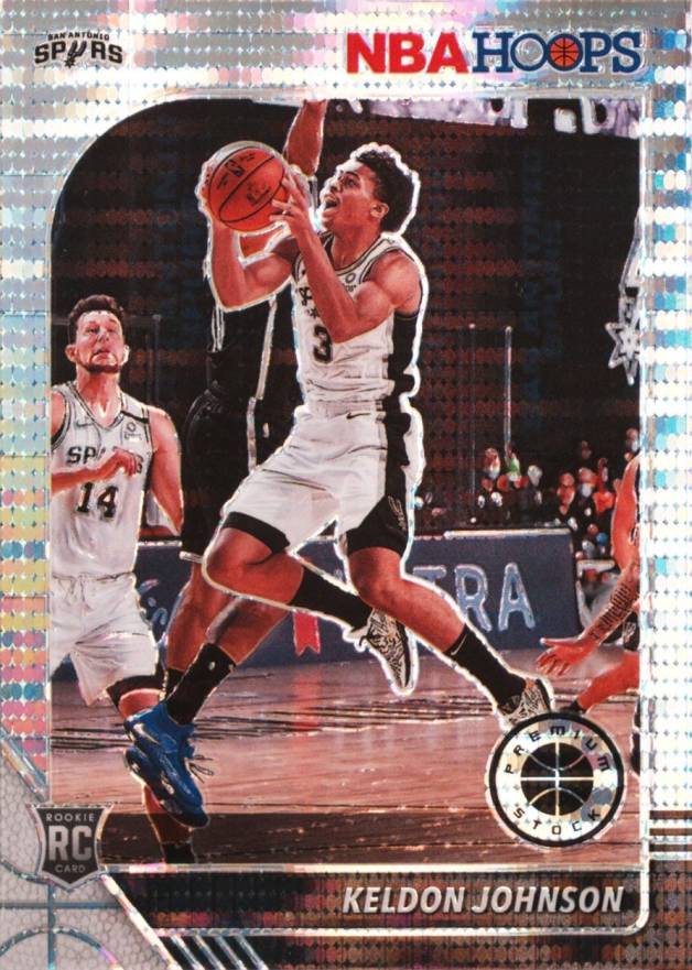 2019 Panini Hoops Premium Stock Keldon Johnson #224 Basketball Card