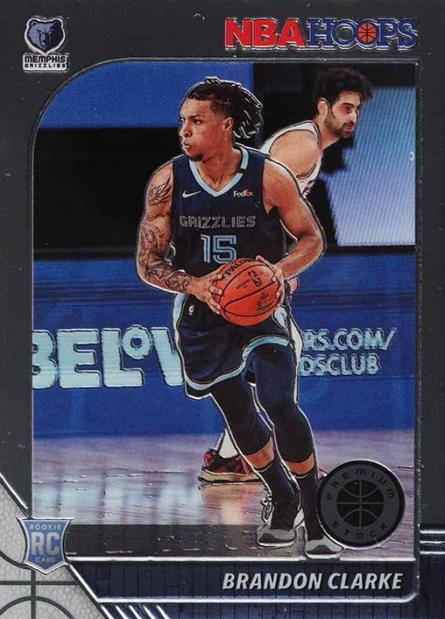 2019 Panini Hoops Premium Stock Brandon Clarke #217 Basketball Card